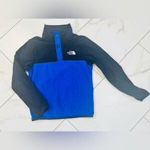 The North Face Kids Black and Blue Fleece Pullover - size 7/8
